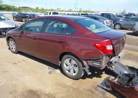2012 Honda Civic Ex z USA, uszkodzony, nr VIN 19XFB2F82CE109326